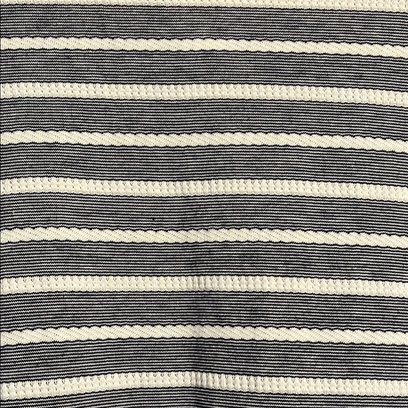 Sail to Sable STS Gray and White Striped Cotton Blend Mini Sun Dress - Picture 2 of 5